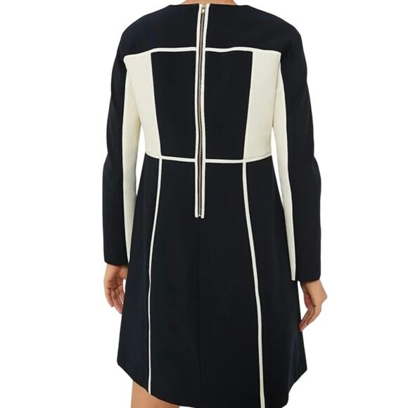 New Tuckernuck Navy and Cream Colorblock Evie Dress Size Large 2924-47 - Picture 3 of 13